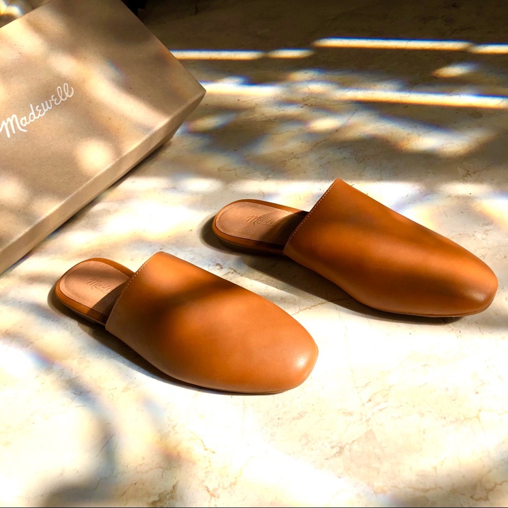 New Madewell English Saddle Mule Slides - Picture 1 of 5